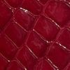 Polished croco calf Pomegranate
